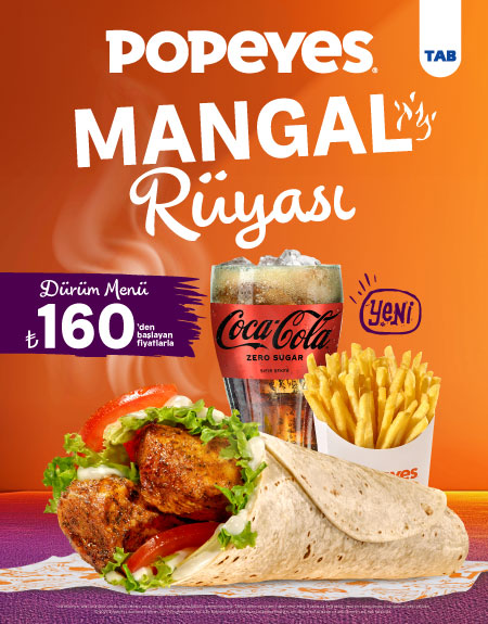 Popeyes®'tan Mangal Tadında Dürüm!